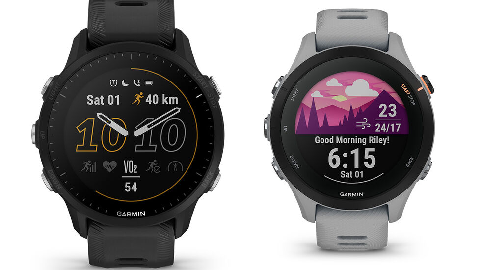 Garmin har nå lansert Forerunner 955 Solar (til venstre) og Forerunner 255-serien. (Alle foto: Garmin)
