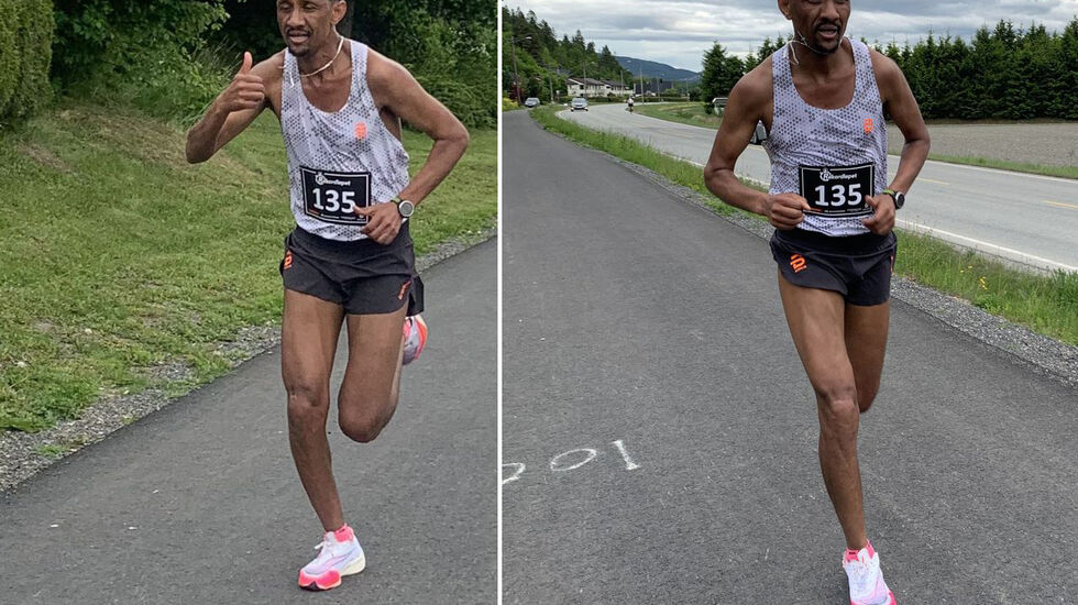 Senay Fissehatsion vant klart i Rekordløpets 10-kilometer tirsdag kveld. (Foto: Rekordløpet)