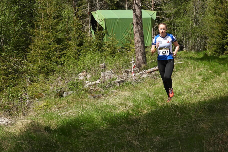 Ane Hustvedt løper løpstest.
