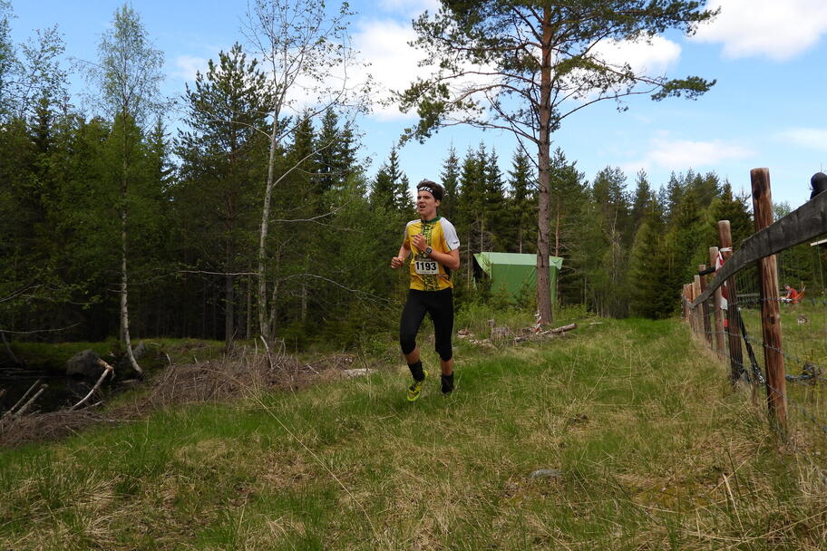 Alfred Bjørnerød løper løpstest.