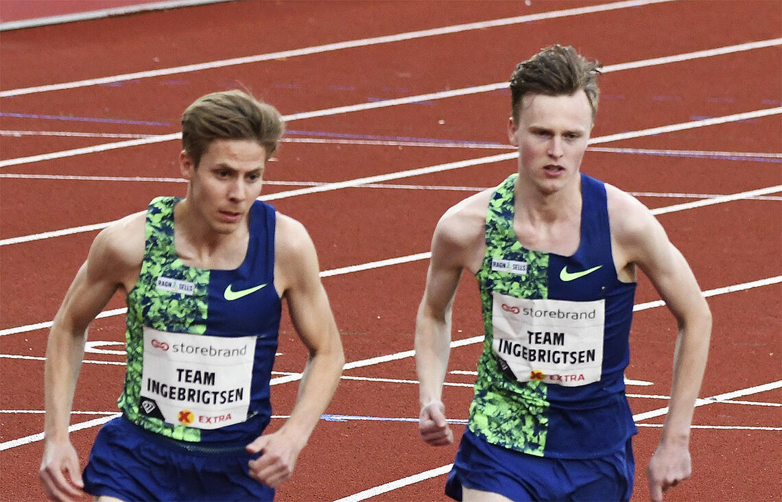 Både Per Svela og Narve Gilje Nordås leverte gode 5000 m-løp sjøl om de begge var et stykke unna persen. (Arkivfoto: Bjørn Johannessen) 