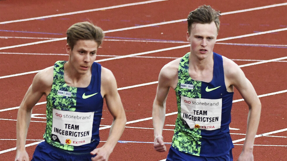 Både Per Svela og Narve Gilje Nordås leverte gode 5000 m-løp sjøl om de begge var et stykke unna persen. (Arkivfoto: Bjørn Johannessen) 