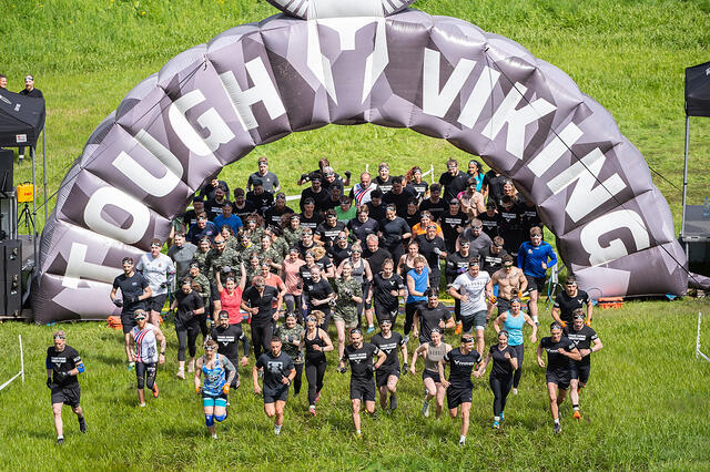 En av startene i Tough Viking 2022. (Alle foto: Samuel Hafsahl)