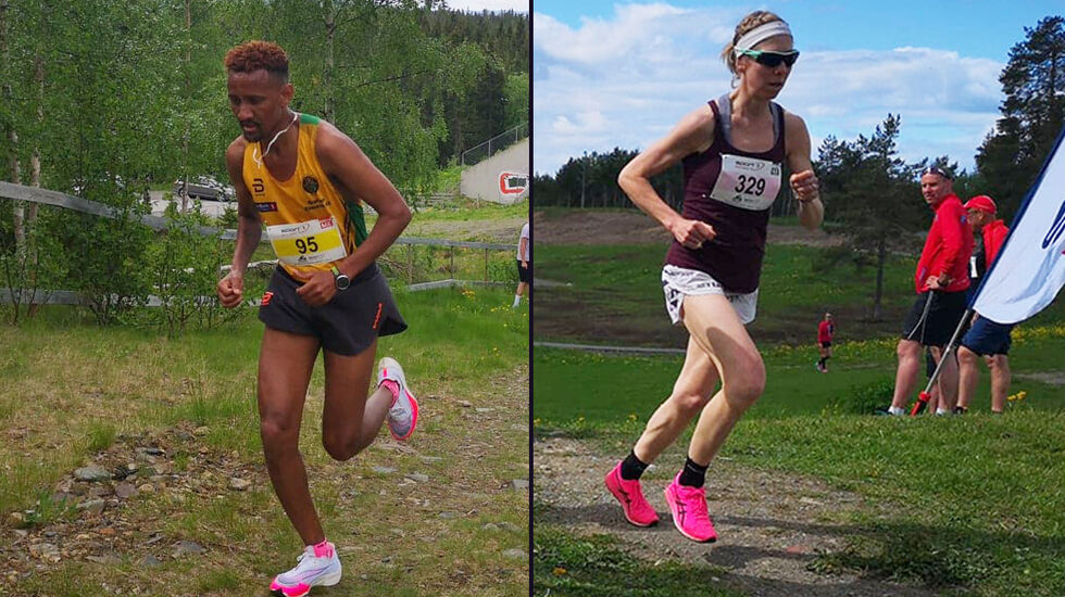 Senay Fissehatsion og Kristin Størmer Steira vant Birkebeinerløpet. (Foto: Rolf Bakken)