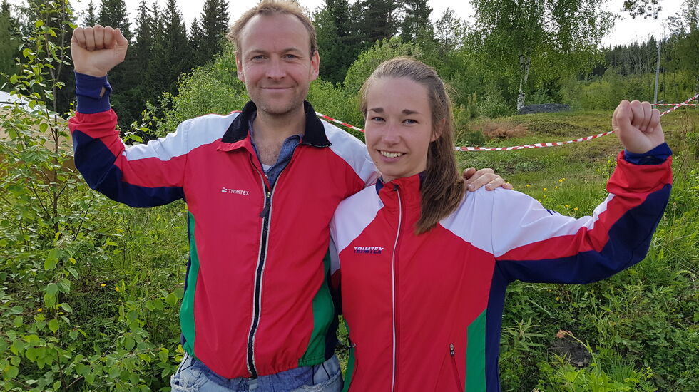 Ove Haugereid og Heidi Therese Wiest ble årets H/D21-kretsmestere på mellomdistansen i Innlandet. (Foto: Stein Arne Negård)