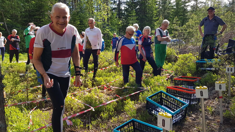 Harald Østbye gleder seg som førstemann ut.