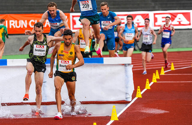 Jacob Boutera har levert flere gode hinderløp i år, og her ser vi han i aksjon under Trond Mohn Games. (Foto: Arne Dag Myking)