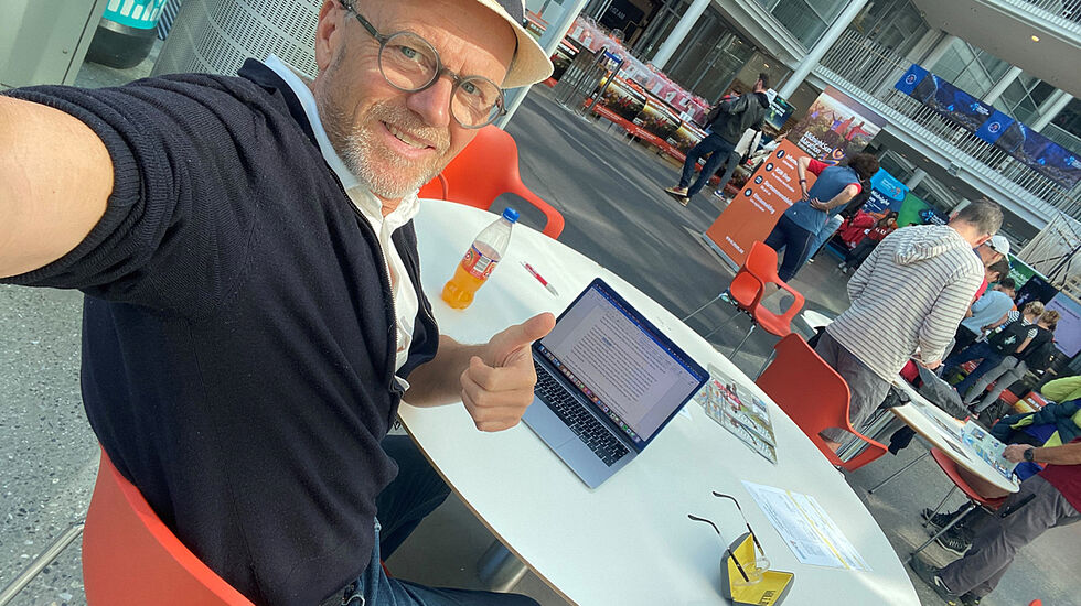 Cato Thunes hadde en stor opplevelse i Midnight Sun Marathon. (Alle foto: Cato Thunes)