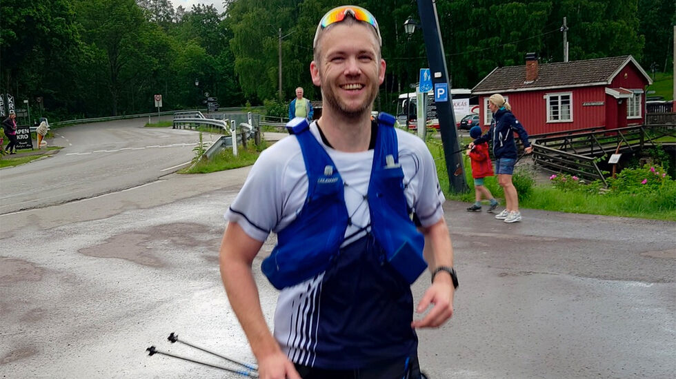 Rikard Tollefsen startet tøft og fullførte tøft. (Foto: Vestfold Historic Ultra Trail)