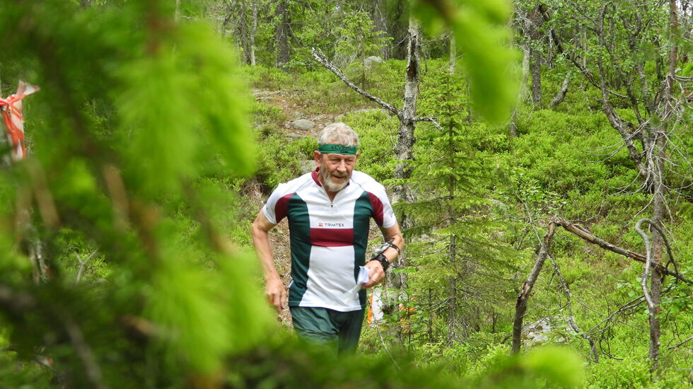 Steinar Mariussen i sitt rette element på Gåsbu tirsdag. 