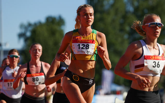 Amalie Sæten har beholdt formen og løp inn til ny personlig rekord på 5000 meter i Berlin i dag. (Foto: Arkivbilde, Samuel Hafsahl).