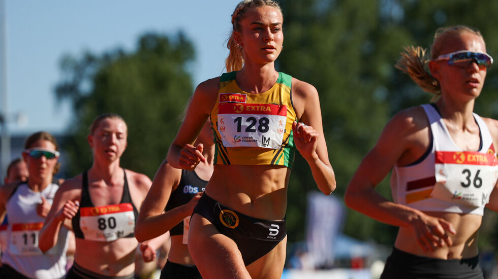 Amalie Sæten har beholdt formen og løp inn til ny personlig rekord på 5000 meter i Berlin i dag. (Foto: Arkivbilde, Samuel Hafsahl).