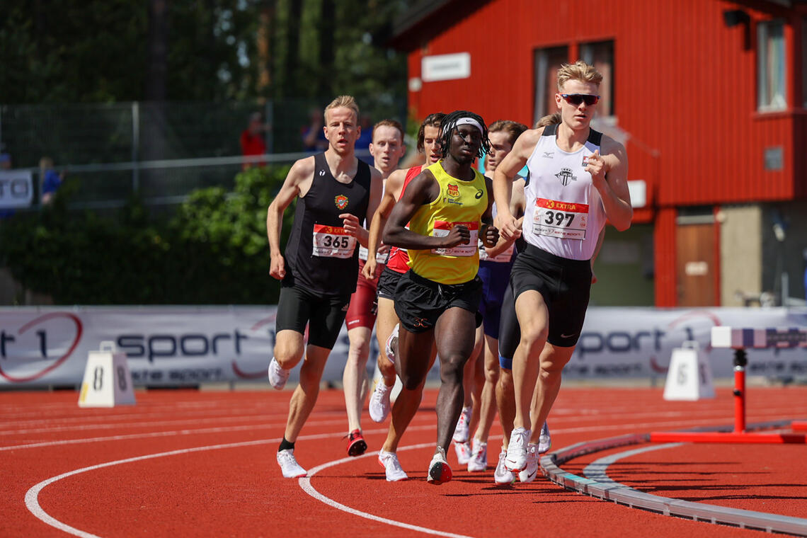 Da Tobias Grønstad satte fart så fikk han en komfortabel avstand til sine konkurrenter. (Alle foto: Samuel Hafsahl)