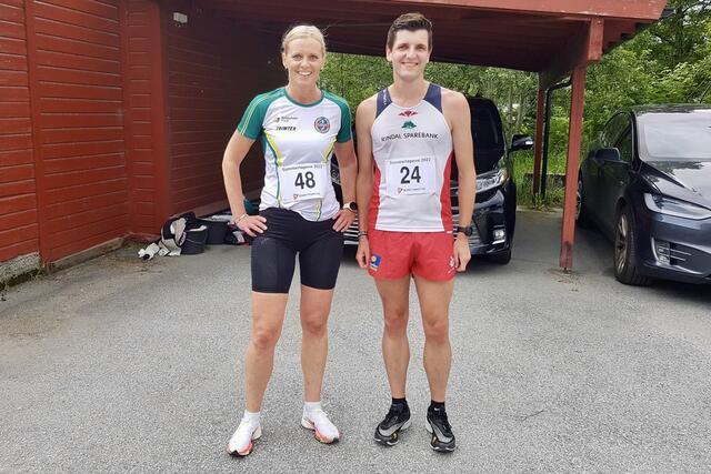 Joachim Tranvåg er med på løpene i Ålesund bare en gang i året når han er hjemme på sommerferie. May Evy Nesheim deltar på det meste av løp i Ålesund og omegn. Foto: Sigbjørn Anton Lerstad