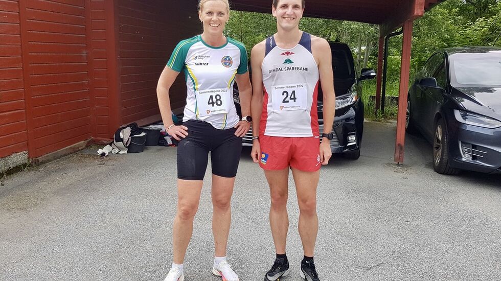 Joachim Tranvåg er med på løpene i Ålesund bare en gang i året når han er hjemme på sommerferie. May Evy Nesheim deltar på det meste av løp i Ålesund og omegn. Foto: Sigbjørn Anton Lerstad