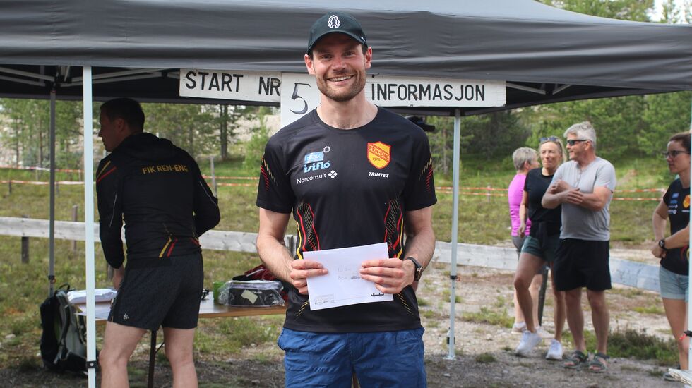 Totalvinner på 10 km i Femundløpet 2022 - Nils Kristen Sandtrøen. (Foto: Rolf Bakken)