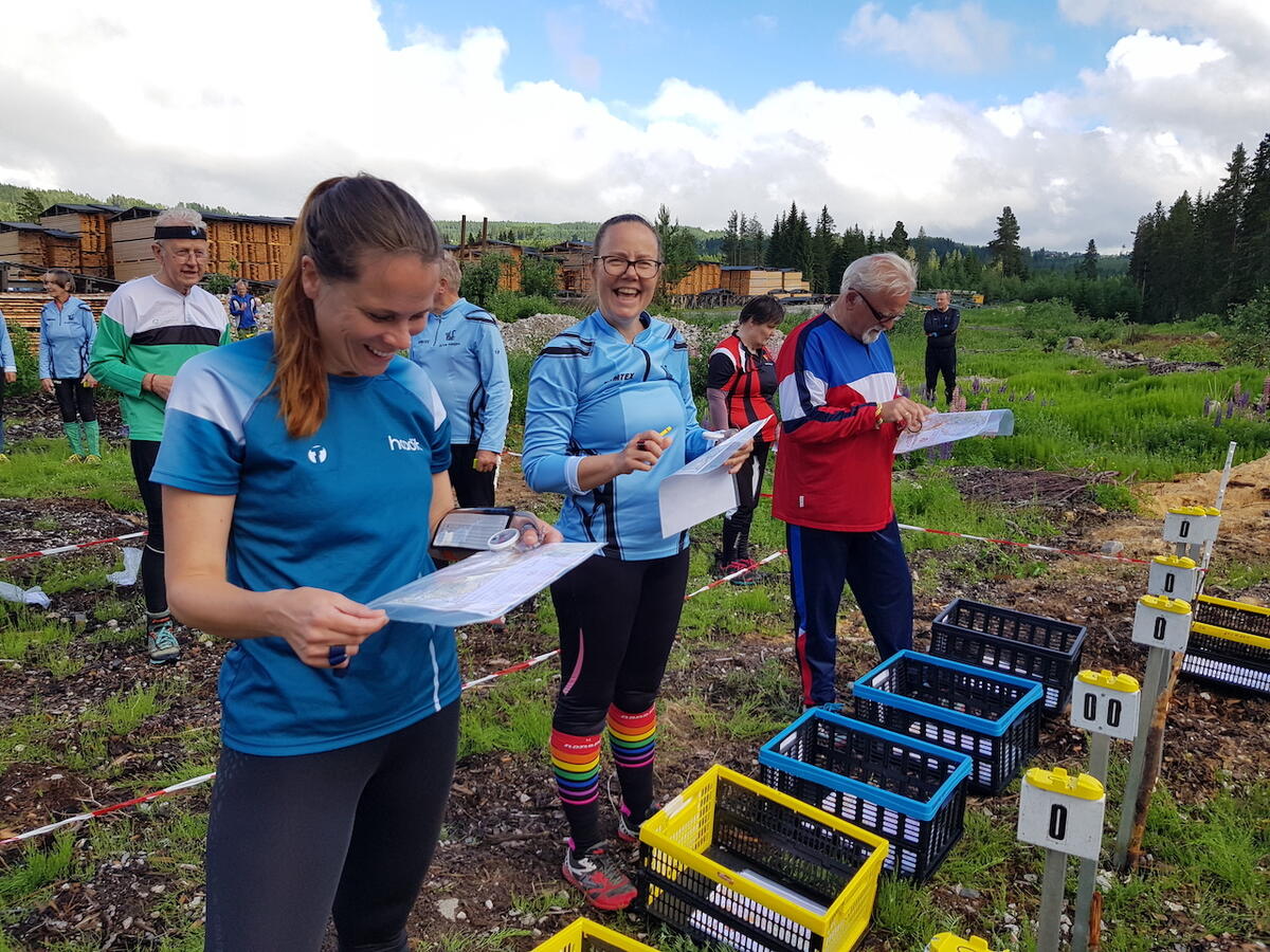 De foerste klare til start med et smil