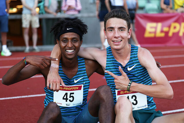 Abdullahi Dahir Rabi og Joel Ibler Lillesø har hatt mange tøffe dueller, og til helga vil de møtes til ny dyst i Warandecross i Nederland. (Foto: Samuel Hafsahl)