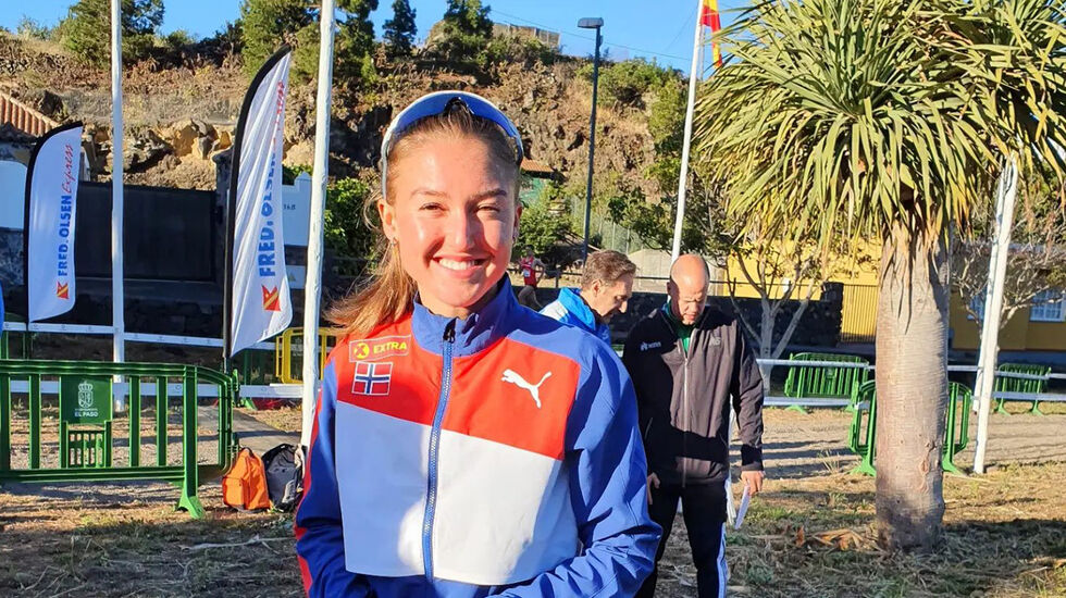 Ida Waldal fra Hommelvik hadde en stor dag da hun ble europamester i motbakkeløp for juniorer. (Foto: Norwegian Mountainrunning)