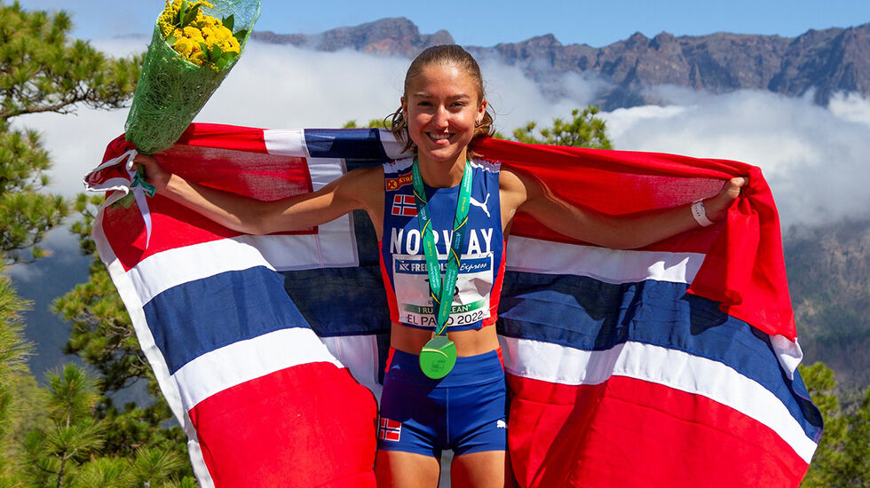 Ida Waldal klarte å vinne to gullmedaljer på tre dager i EM fjelløp. (Foto: Daniel Kvalvik) 