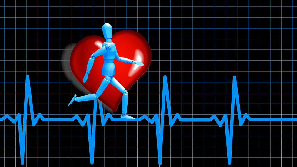 Utholdenhetstrening kan bidra til at hvilepulsen reduseres. (Illustrasjon: Gerd Altmann / Pixabay)