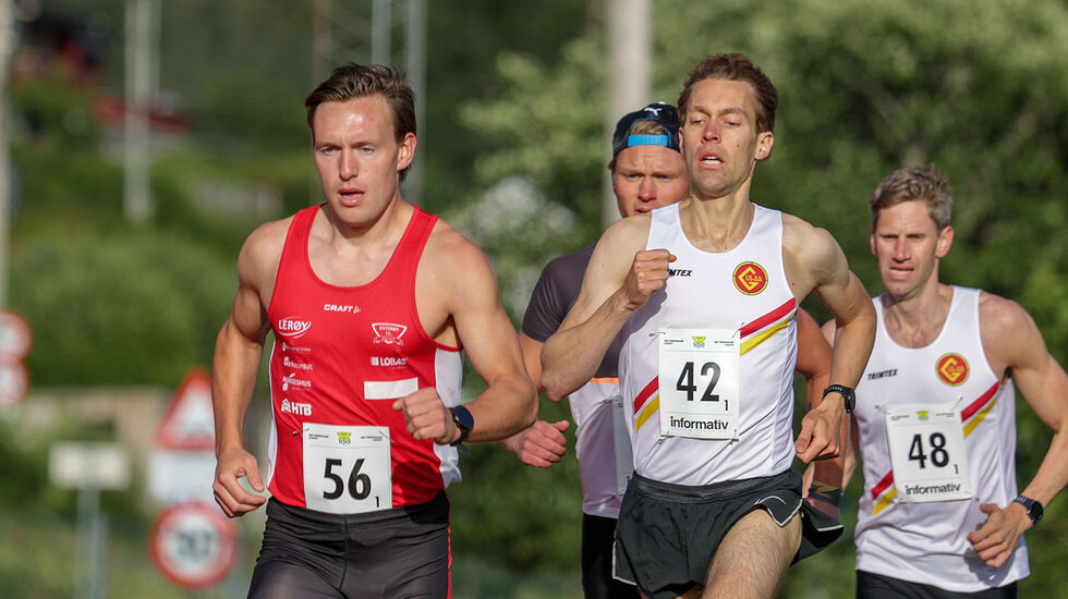 Her er det Jonas Lillejord i front foran Ivar Stefansson, Sondre Øvre-Helland og Jonas Dalland. (Alle foto: Arne Dag Myking)