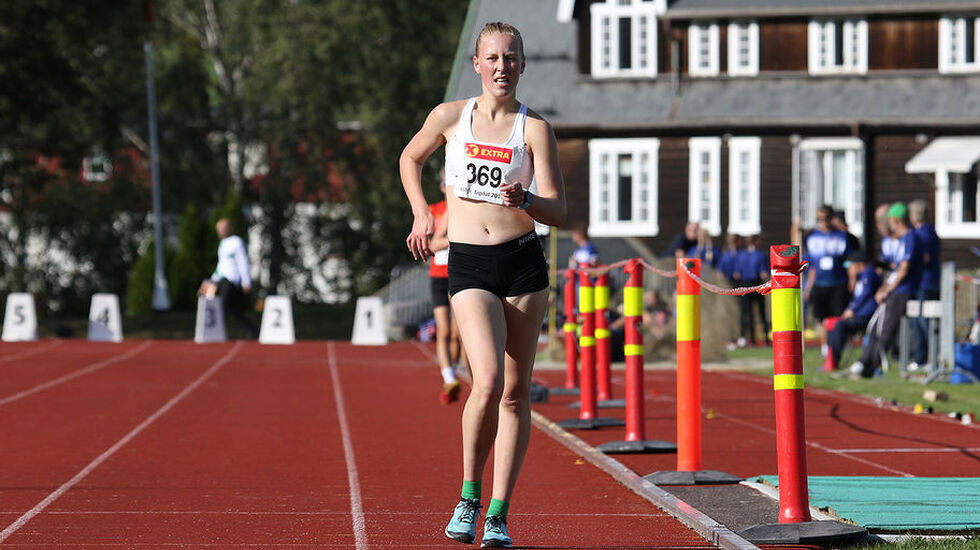 Maren Karlsen Bekkestad ble nummer 27 da 10000 m kappgang ble unnagjort i U20-VM. (Arkivfoto: Arne Dag Myking) 