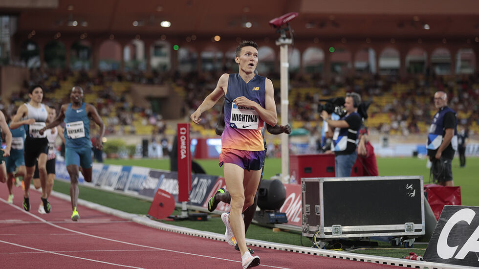Jake Wightman leverte et meget velberegnet løp da han vant 1000 meteren i Monaco. (Foto: Diamond League AG)