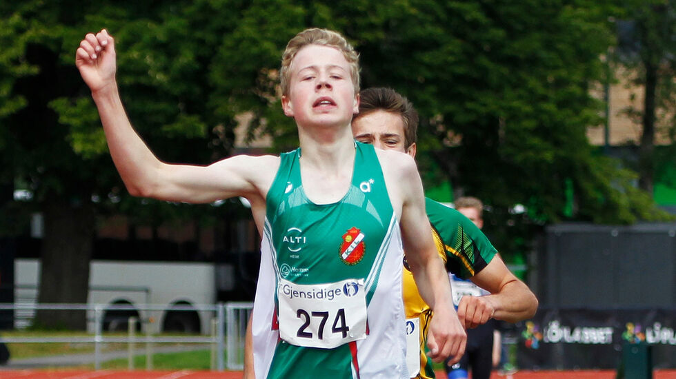 Håkon Moe Berg vant UM-gullet på 3000 m i 16-årsklassen. (Foto: Vestpress)