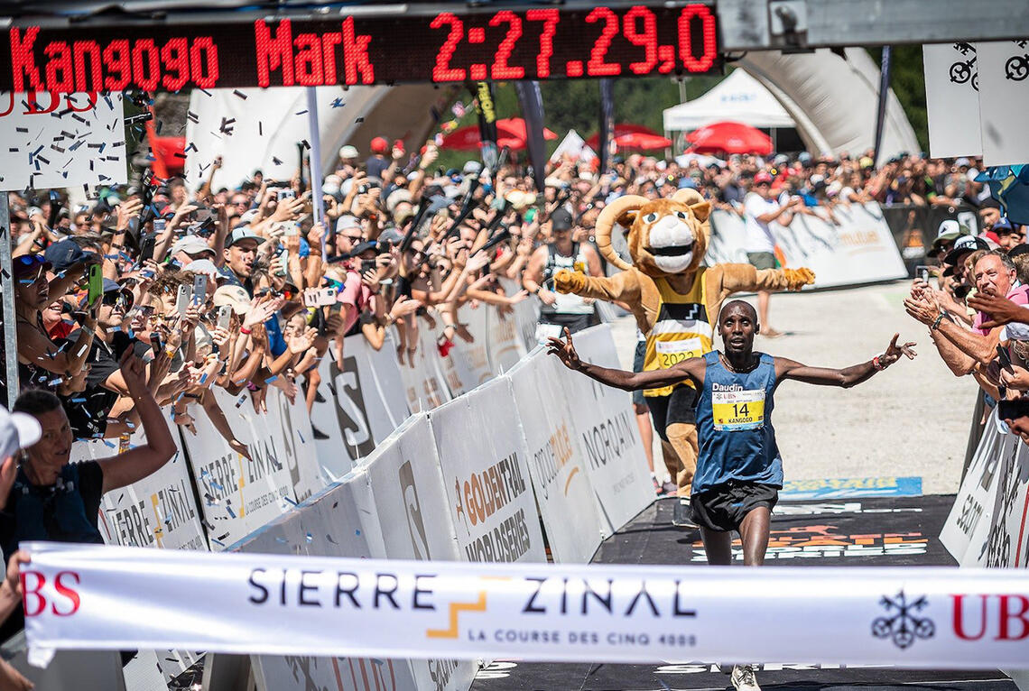 For første gang ble det kenyansk seier i det sveitsiske fjelløpet Sierre-Zinal. (Foto: arrangøren)