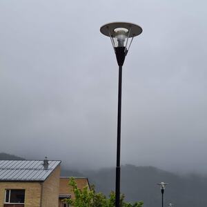 Gatelys i Lenavegen. Foto: Mehus kommune, Lars Erik Sira.