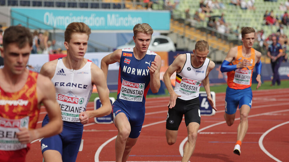 EM-debut: Tobias Grønstad har allerede vunnet NM senior to ganger på 800 m, men et EM er likevel noe helt annet. (Foto: Arne Dag Myking)