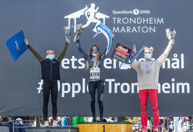 Vinner: Theresa Lyng-Jørgensen har vunnet Sparebank1 SMN Trondheim Maraton flere ganger. (Foto: Sparebank 1 Trondheim Maraton)