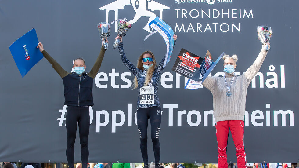 Vinner: Theresa Lyng-Jørgensen har vunnet Sparebank1 SMN Trondheim Maraton flere ganger. (Foto: Sparebank 1 Trondheim Maraton)