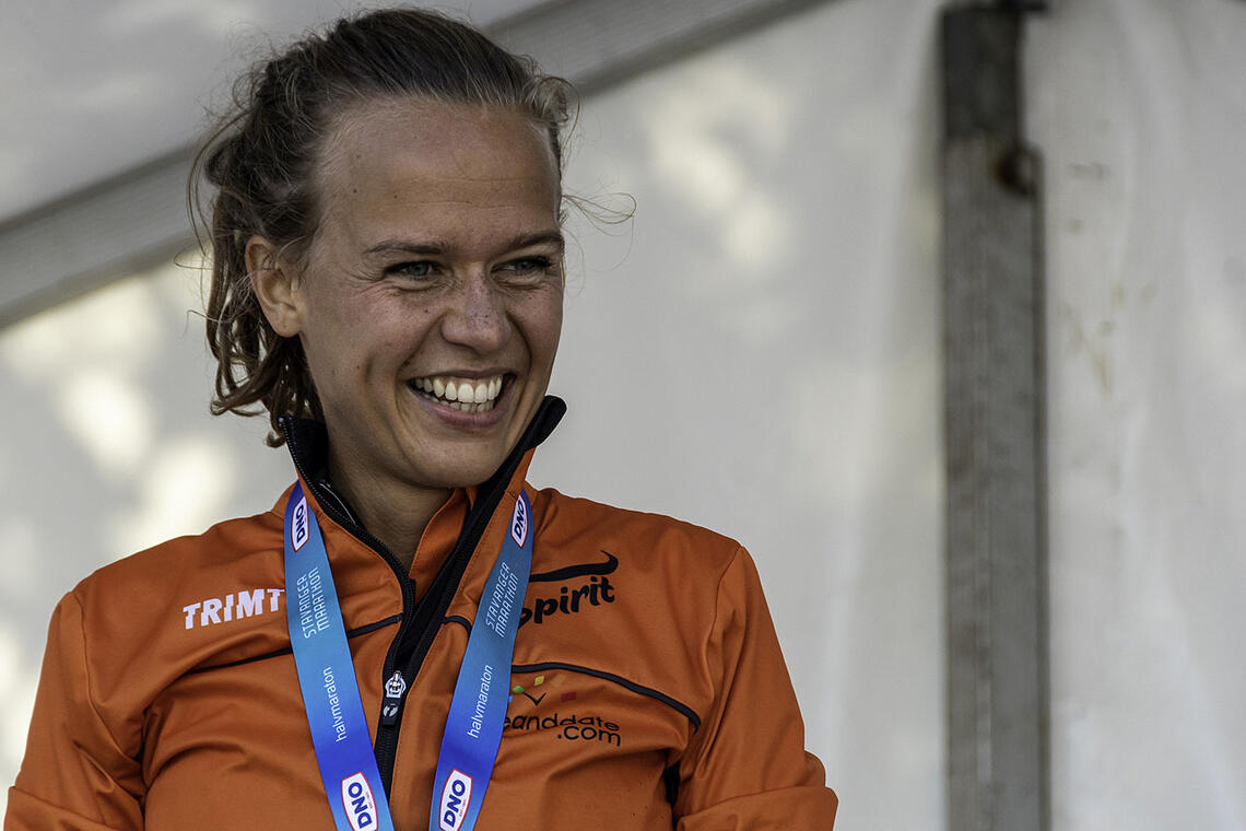 Kristin Vabø vant halvmaraton i Stavanger maraton. (Alle foto på denne siden: Øyvind Andersen)