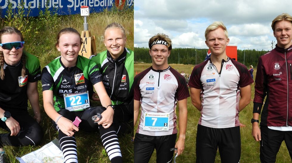 Vinnerlagene i D17 og H17, Løten OL og Gjø-Vard OL. 