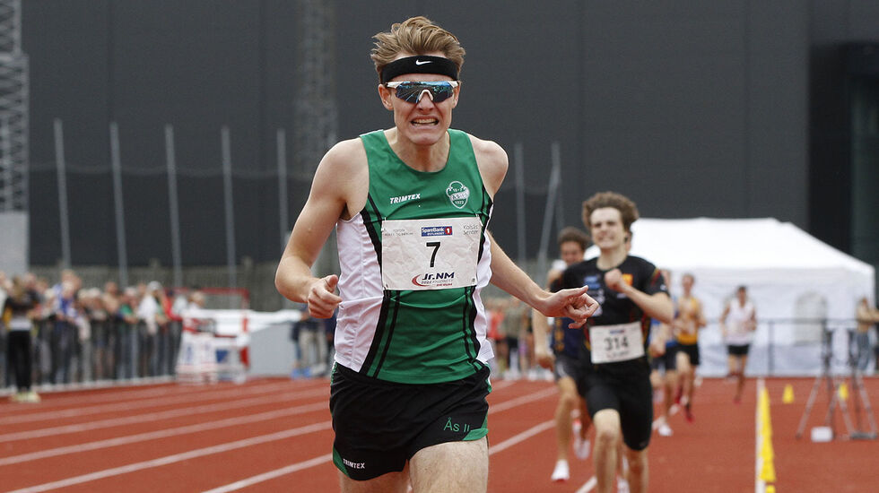 Ole Jakob Solbu satte en klar mesterskapsrekord under U-20 NM i Bærum. (Foto: Dag Eliassen)