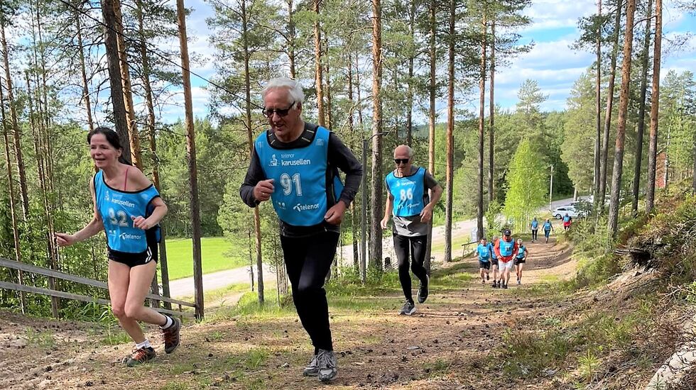 Fra en av de to valgfrie fellesstartene i det andre løpet. (Foto: Gunn Helen Kjensmo)