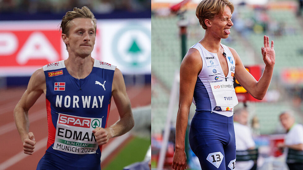 Både Ferdinand Kvan Edman og Sigurd Tveit forbedret sine personlige bestetider på 1500 meter i helgen. (Foto: Arne Dag Myking/Sylvain Cavatz)