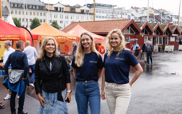 Fra venstre: Siri Engesæth, daglig leder, Janne Jacobsen, leveransesjef, Ane Haave Sveen, produktansvarlig leverandørkjede. Fotograf: Nicki Twang / Pixel & Co
