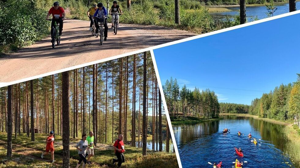 På lørdag er det endelig klart for premieren for den unike Kynna Triatlon i et fantastisk område både for padling, sykling og løping. (Foto fra Opplev Kynnas facebookside)