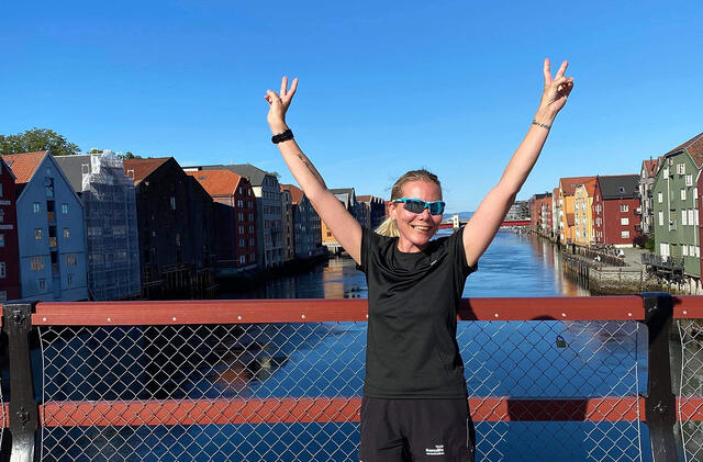 Anne Woldmo er trønder, og også når hun er på heimlige trakter, gleder hun seg over at hun kan dra ut på løpeturer. (Foto: Sol Hagen)