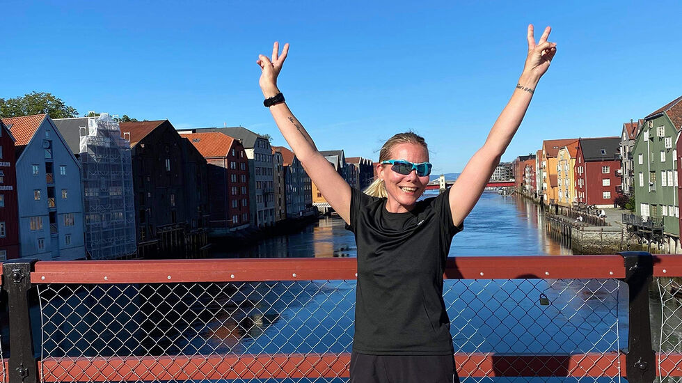 Anne Woldmo er trønder, og også når hun er på heimlige trakter, gleder hun seg over at hun kan dra ut på løpeturer. (Foto: Sol Hagen)