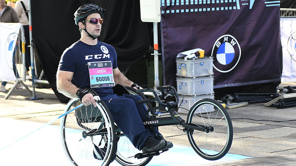 Audun Bakke i mål. (Foto: Bjørn Johannessen)