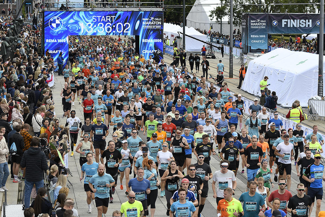 Med 6137 fullførende deltakere var halvmaraton var den distansen under Oslo Maraton som var desidert størst. (Alle foto: Bjørn Johannessen)