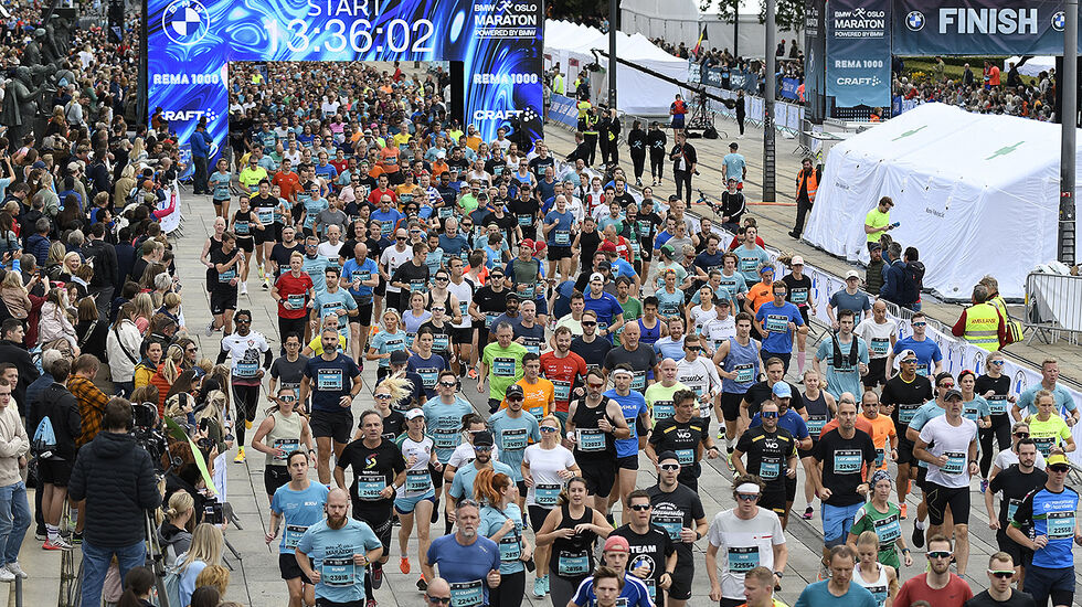 Med 6137 fullførende deltakere var halvmaraton var den distansen under Oslo Maraton som var desidert størst. (Alle foto: Bjørn Johannessen)