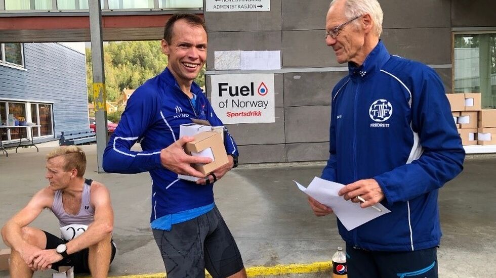 Raskest i lang løype i fjor var Terje Bruborg, som løp for JJ Ugland BIL.(foto: Tvedestrandsposten)