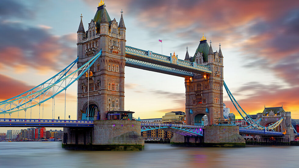 Løypen i London Marathon passerer over Tower Bridge. (Foto: iStock/TomasSereda)