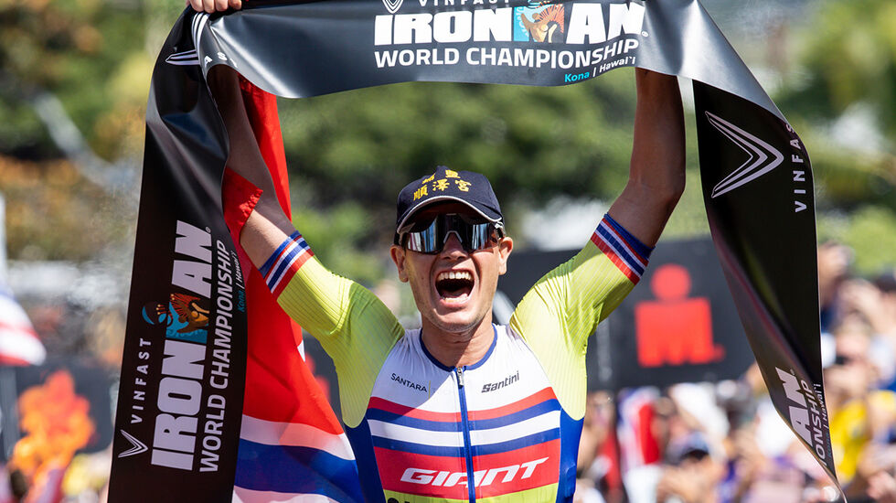 Gustav Iden vant nylig Ironman på Hawaii. Hans desidert største prestasjon så langt i karrieren. Nå satser 26-åringen på å bli olympisk mester i 2024. (Foto: On)