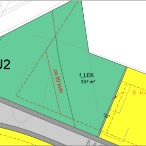 Utsnitt av kart for endring B06 og f_LEK